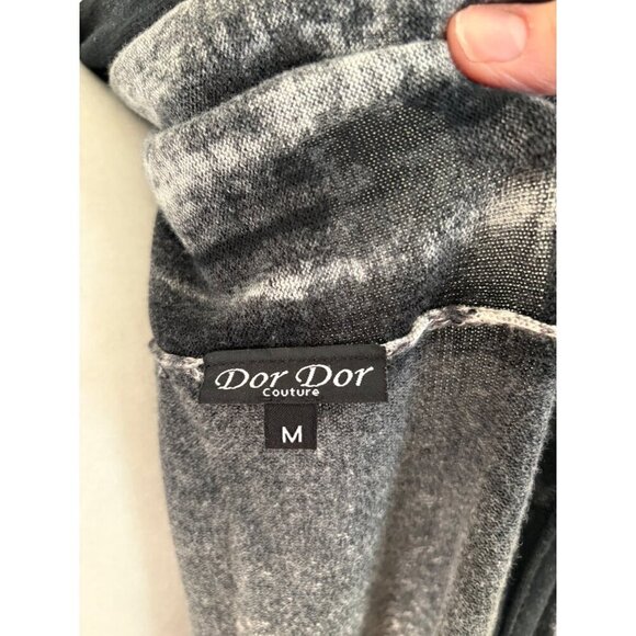 Dor Dor Couture Boho Open Front Cardigan Wrap Vest Size Medium - Picture 7 of 12